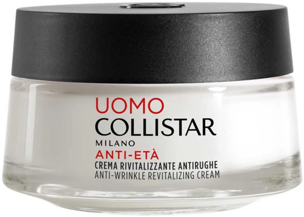 Collistar Uomo Anti-Wrinkle Revitalizing Kreminis atgaivinantis veido kremas nuo raukšlių vyrams, 50 ml