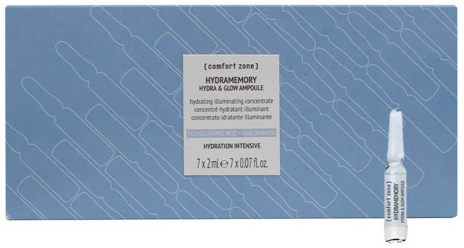 Comfort Zone Hydramemory Hydra & Glow Ampoule Set veido ampulių rinkinys intensyviam drėkinimui, 7 x 2 ml