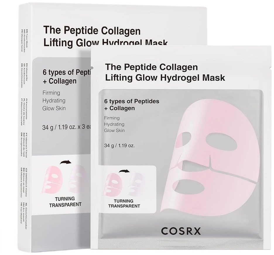 „Cosrx The Peptide“ kolageno stangrinamoji ir švytinti hidrogelio kaukė, 102 g