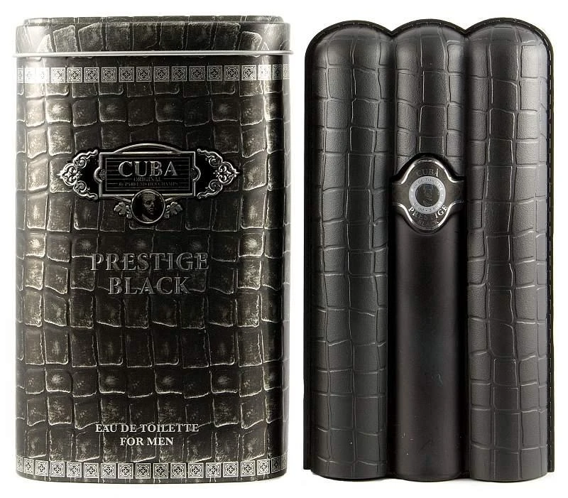 Cuba Prestige Juodas EDT tualetinis vanduo vyrams, 90 ml