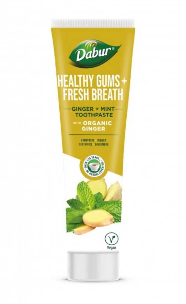 Vaistažolių dantų pasta Ginger Mint Healthy Gums, Dabur, 100 ml