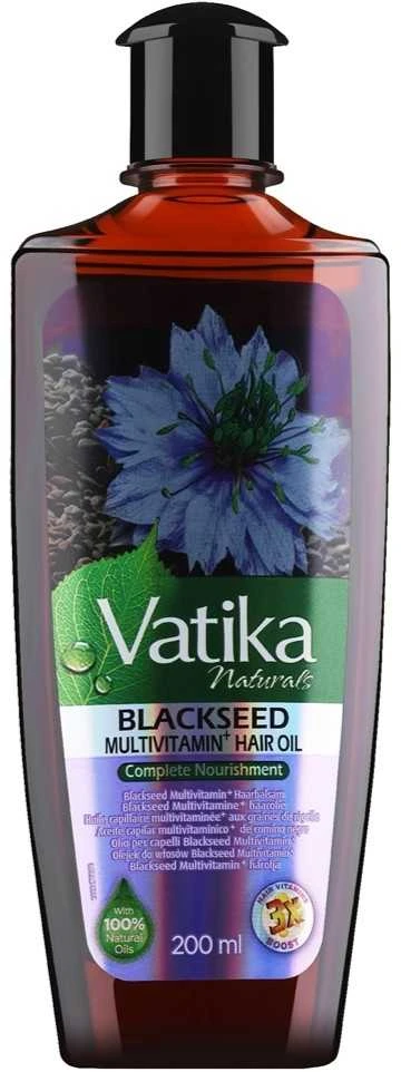 Juodgrūdžių aliejus plaukams, Dabur Vatika, 200 ml