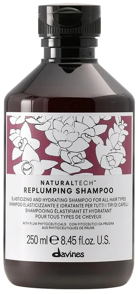 Davines Naturaltech Replumping Šampūnas ploniems plaukams 250 ml