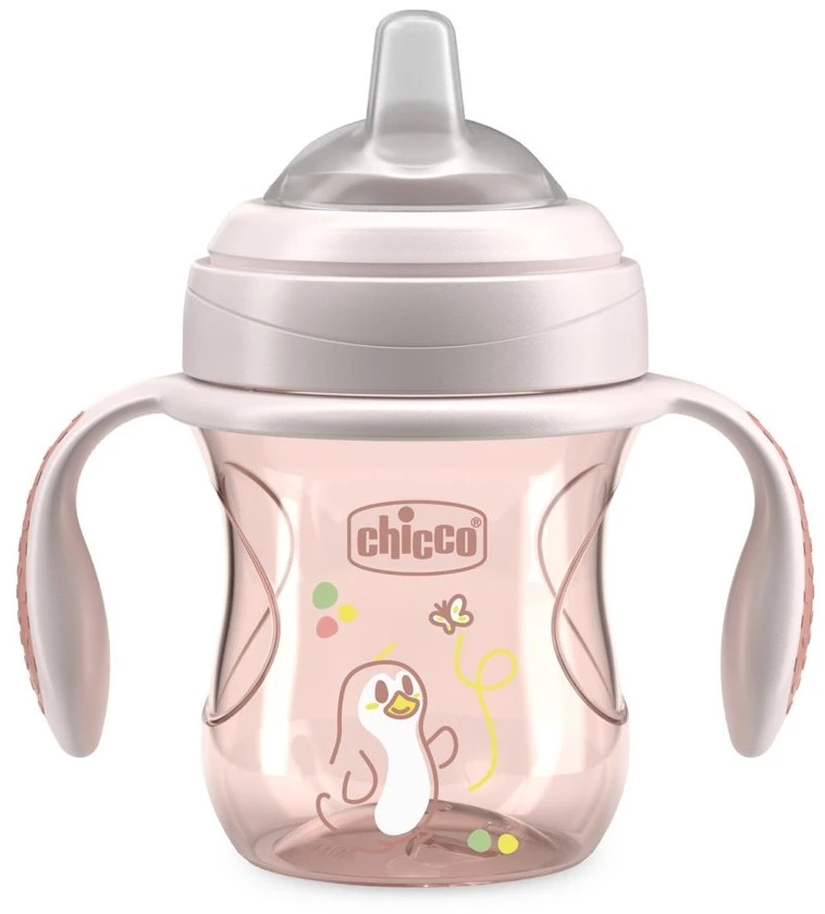 Dėklas Chicco Puodelis training su soft kandiklis 200ml beige 4m+