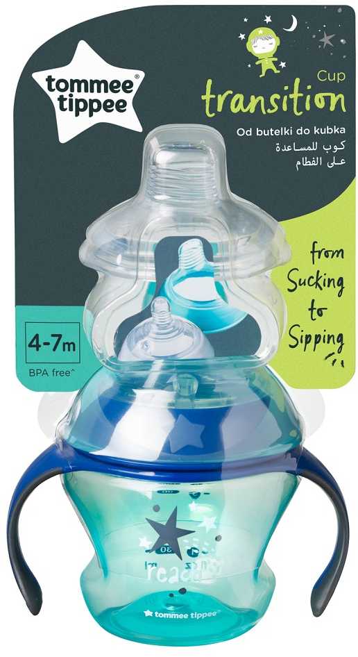 TOMMEE TIPPEE buteliukas - gertuvėlė su rankenėlėm, 4-7 mėn., 44708597