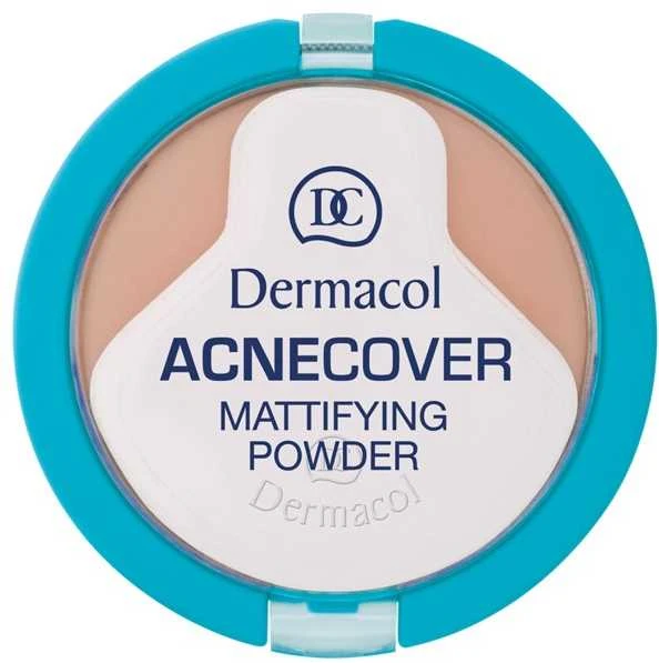 Dermacol Acnecover Mattifying Powder matizuojanti kompaktinė pudra problematiškai odai, atsaplvis: Shell, 11 g