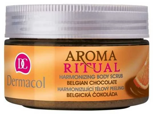 Dermacol Aroma Ritual Belgian Chocolate Body Peeling moterims, 200 ml
