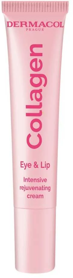Dermacol Collagen Eye & Lip Intensive Rejuvenating Kreminis kremas akių ir lūpų zonoms, 15 ml