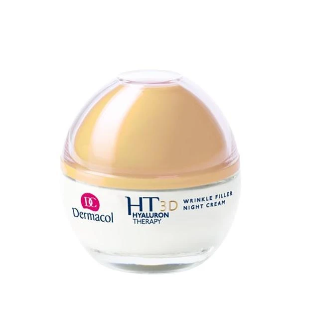 Dermacol 3D Hyaluron Therapy Night Skin Kreminis moterims, 50 ml