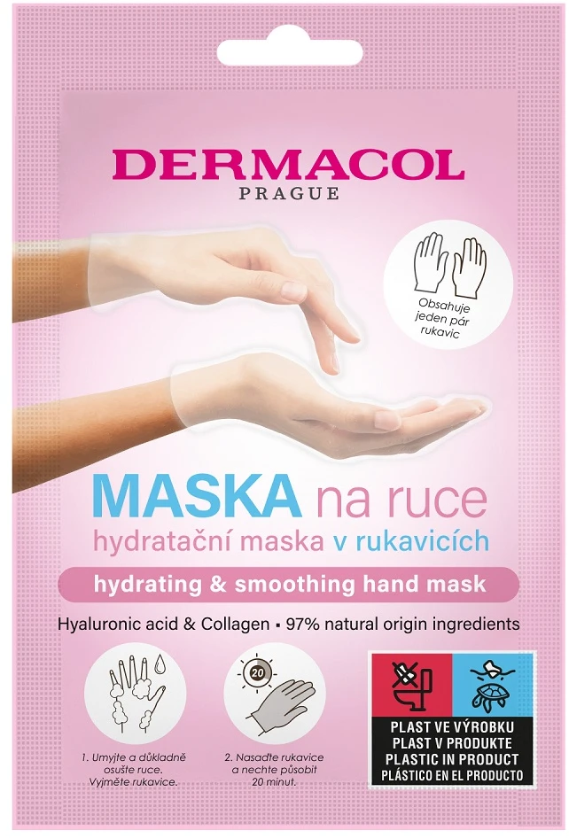 Dermacol drėkinamoji ir švelninamoji rankų kaukė