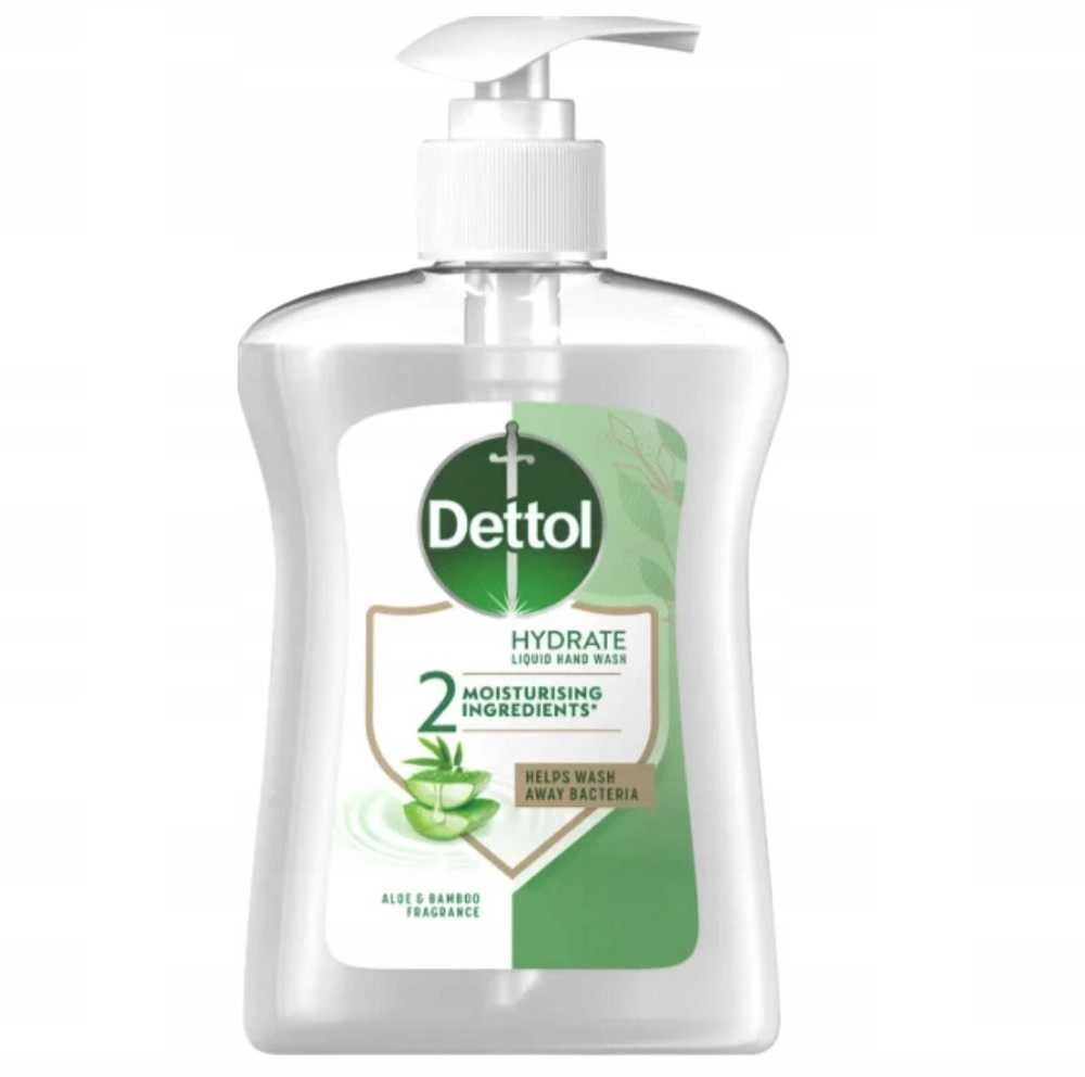 Dettol Drėkinamasis skystas rankų muilas, alavijo ir bambuko 250ml