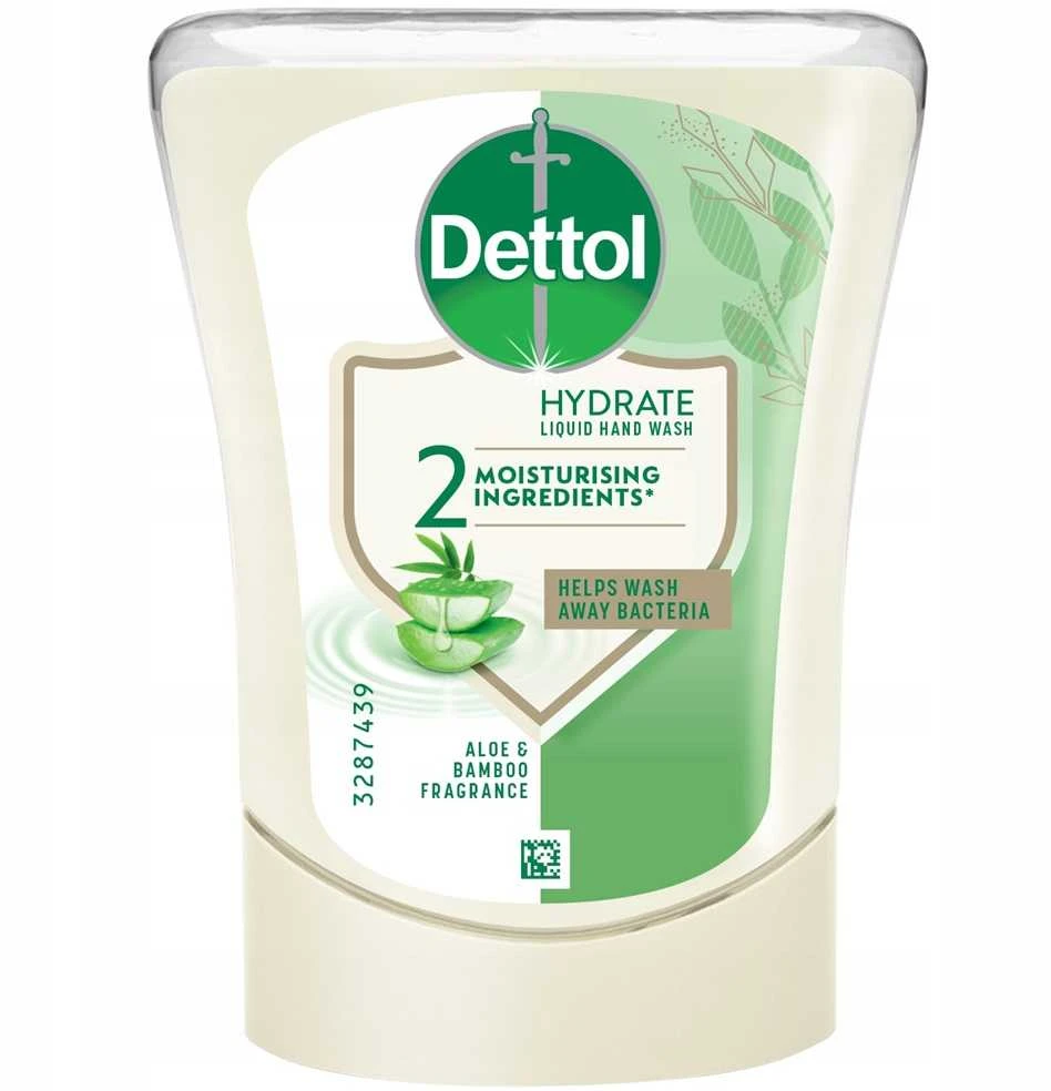 Dettol Antibakterinis skysto muilo užpildas bekontakčiui aplikatoriui Aloe and Vitamin E 250ml