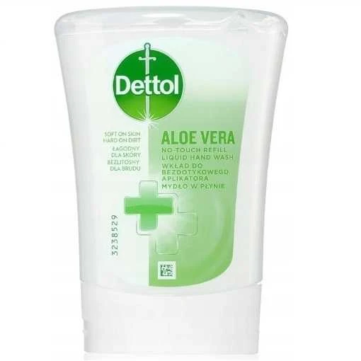 Dettol Antibakterinis skysto muilo užpildas bekontakčiui aplikatoriui Aloe and Vitamin E 250ml
