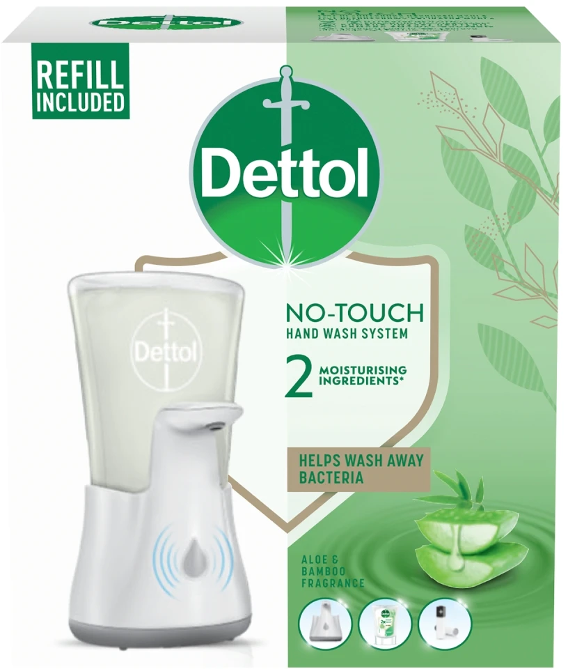 Dettol automatinė rankų muilo sistema No Touch bekontaktis Aloe Vera muilo dozatorius 250 ml