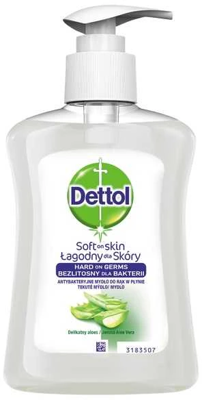 Dettol Drėkinamasis skystas rankų muilas, alavijo ir bambuko 250ml