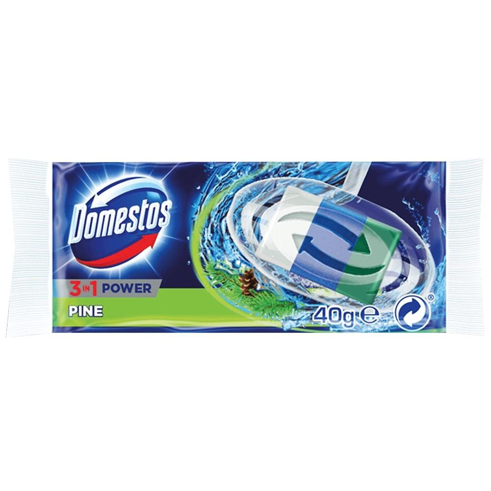 WC muiliukas-papildymas Domestos 3in1 Power Pine 40g
