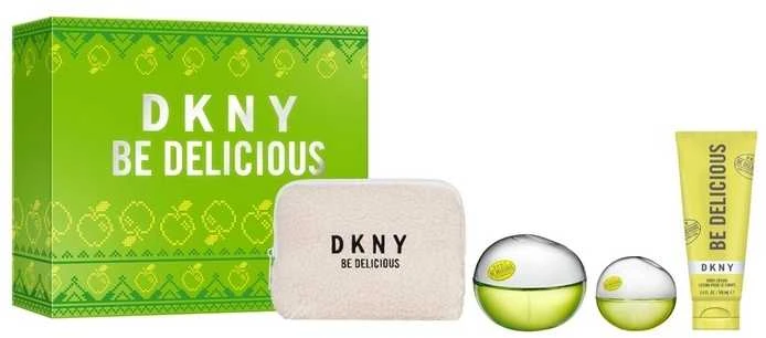 DKNY Donna Karan Be Delicious Eau De Parfum, 100 ml Eau De Parfum 1u Locion Corporal 1u Estuche 1u