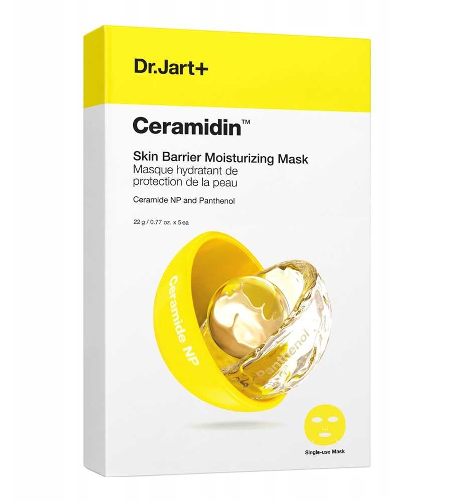 Dr Jart DR.JART_Ceramidin Skin Barrier Moisturizing Mask maska w płacie do twarzy 5x22g