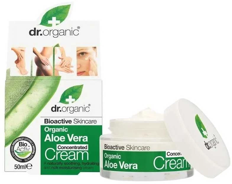 Dr. Organic Aloe Vera koncentruotas kremas 50ml