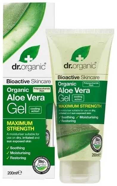 Dr. Organic Aloe Vera gelis maksimalaus stiprumo 200ml