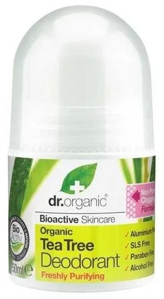 Dr. Organic Arbatmedžio dezodorantas Roll On 50ml