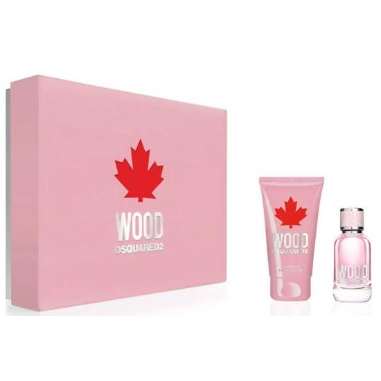 Dsquared2 Set Dsquared 2: Wood Eau De Toilette moterims, 100 ml + Wood drėkinamasis losjonas kūnui, 150 ml