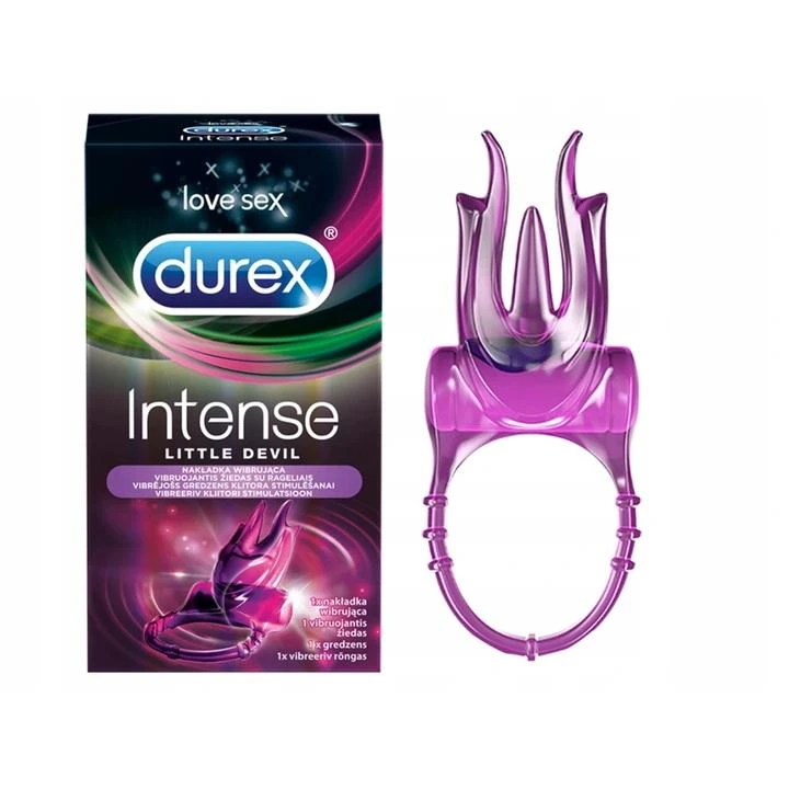Durex Vibruojantis žiedas su gumbeliais „Devil Ring“