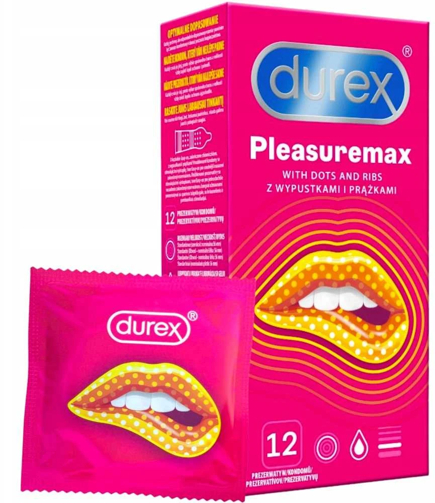 Durex Pleasuremax stimuliuojantys prezervatyvai 12 vnt.