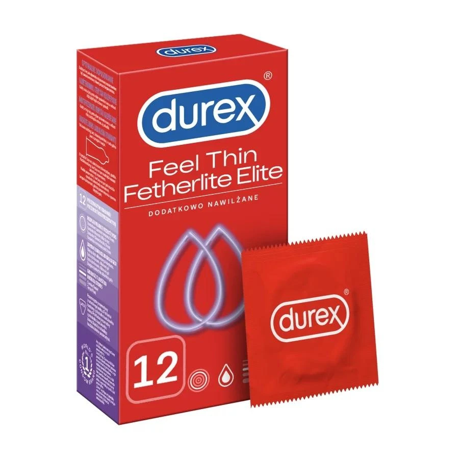 Durex Prezervatyvai Fetherlite Elite 12 vnt