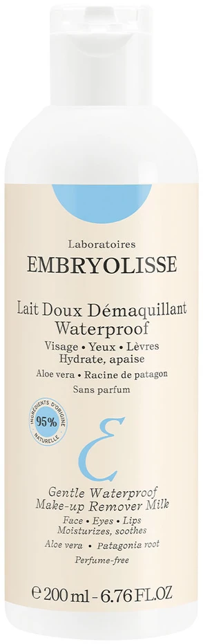 "Embryolisse" švelnus valomasis pienelis Waterpoof 200ml