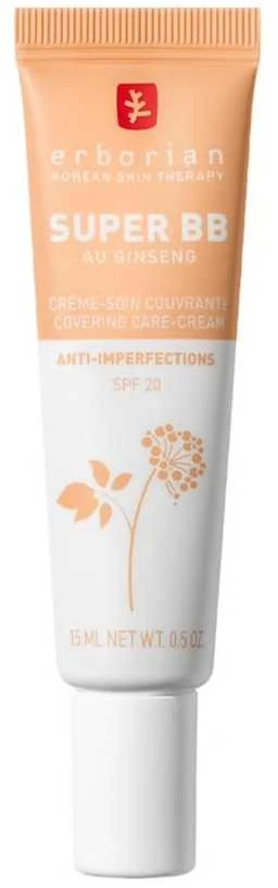Erborian BB kremas SPF 20 Super BB (dengiamasis kremas), 15 ml, Dore