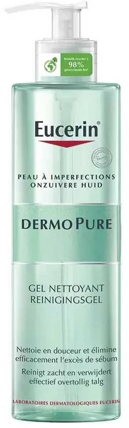 Eucerin DermoPure Cleansing Gel valomasis veido gelis probleminei odai, 400 ml