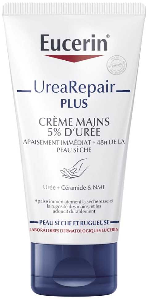 Eucerin UreaRepair Plus regeneruojamasis rankų kremas su 5 % šlapalo, 75 ml