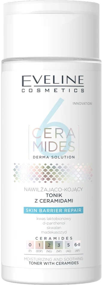 Eveline Cosmetics 6 Ceramides nawilżająco-kojący tonik su ceramidami 150ml