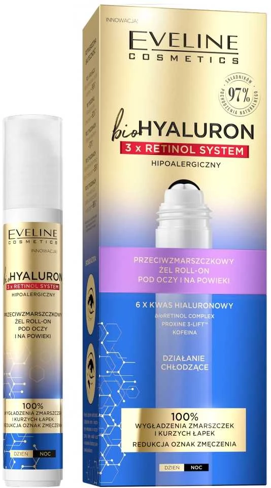 Eveline Cosmetics BioHyaluron 3 x Retinol, 15 ml