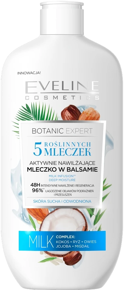 Eveline Cosmetics Eveline Botanic Expert aktyviai drėkinamasis losjonas kūnui In Balm, 350 ml