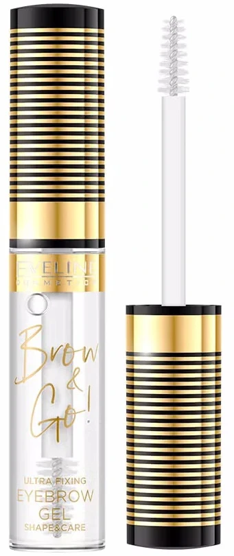 Eveline Cosmetics Eveline Brow & Go! Eyebrow Blakstienų tušas Transparent 6 ml