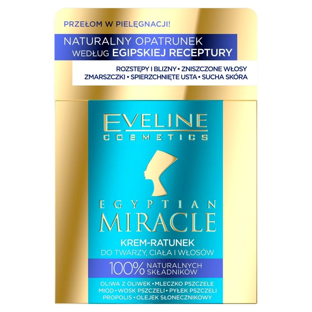Eveline Cosmetics Eveline Egyptian Miracle Natural Rescue kreminis 7in1, 40 ml
