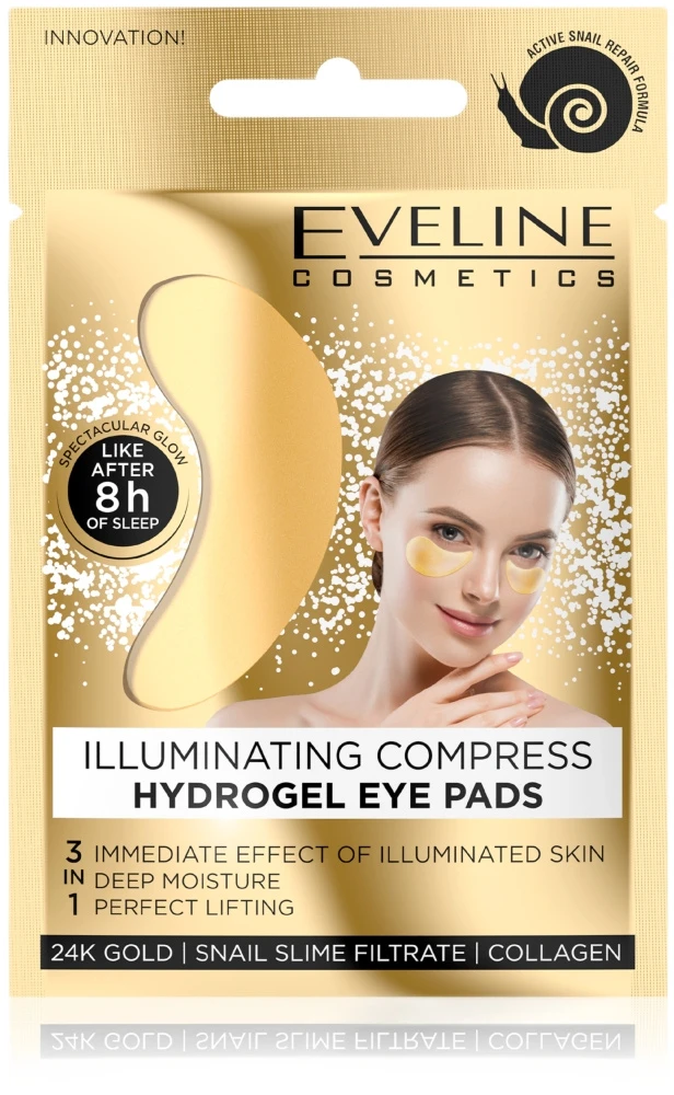 Eveline Cosmetics Hidrogelio šviečiantys akių pleistrai