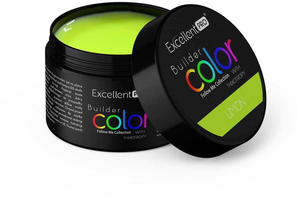 Cosmetics Zone Excellent Pro Statybiniai dažai su tiksotropija „Limon“ 15 g