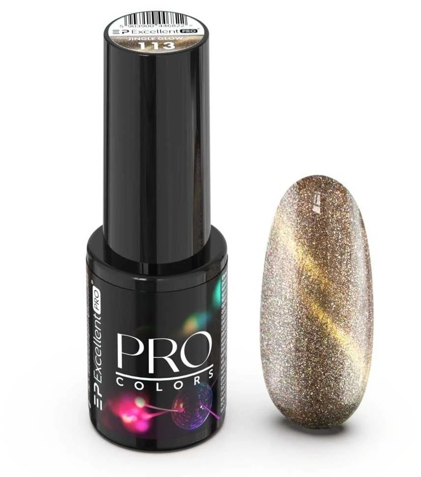 Cosmetics Zone Excellent Pro Pro Colors CatEye lakier hybrydowy 113 Jingle Glow 7g
