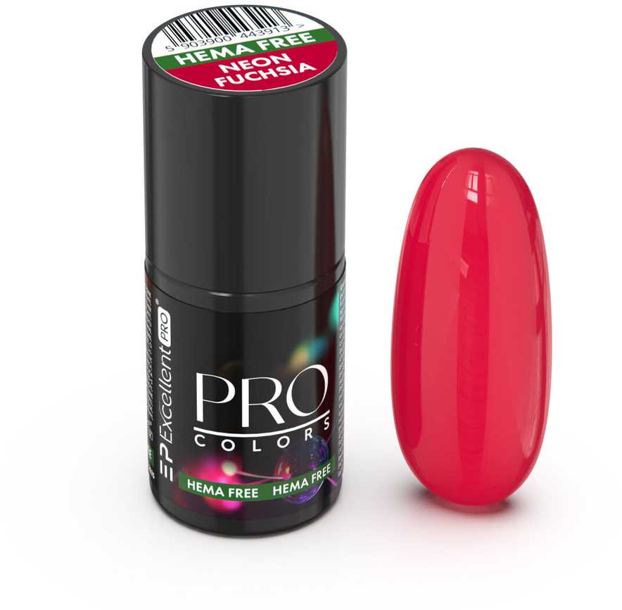 Cosmetics Zone Excellent Pro Pro Colors Hema Free hibridinis nagų lakas 50 Neon Fuchsia 7g