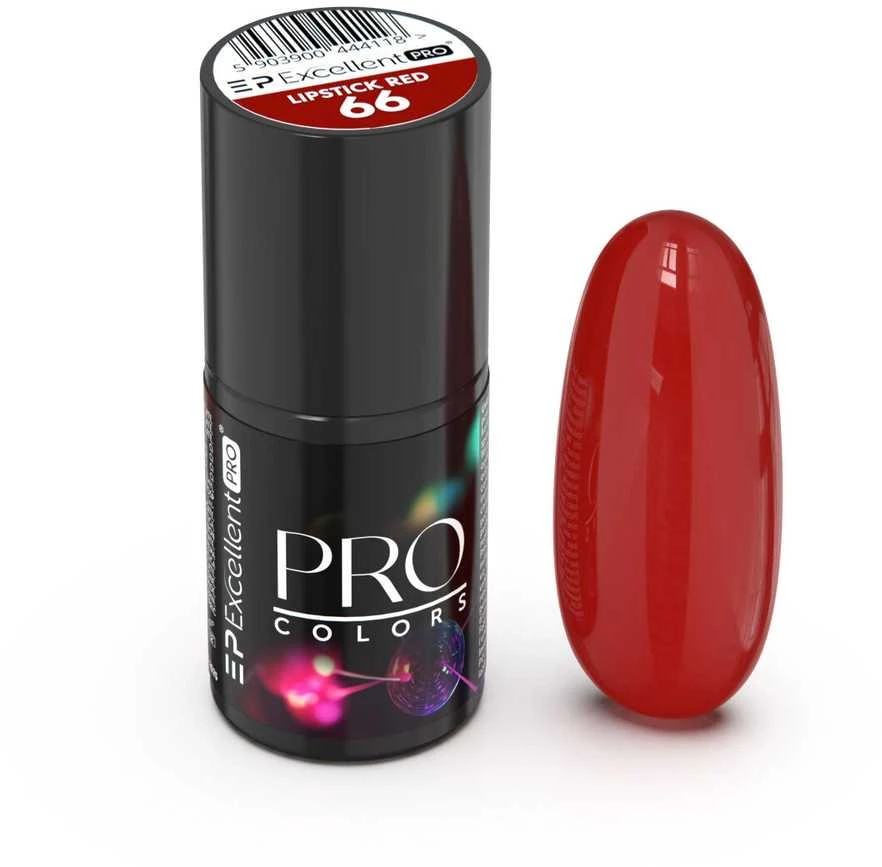 Excellent Pro Pro Colors hibridinis nagų lakas 66 Lūpų dažai Raudoni 7g