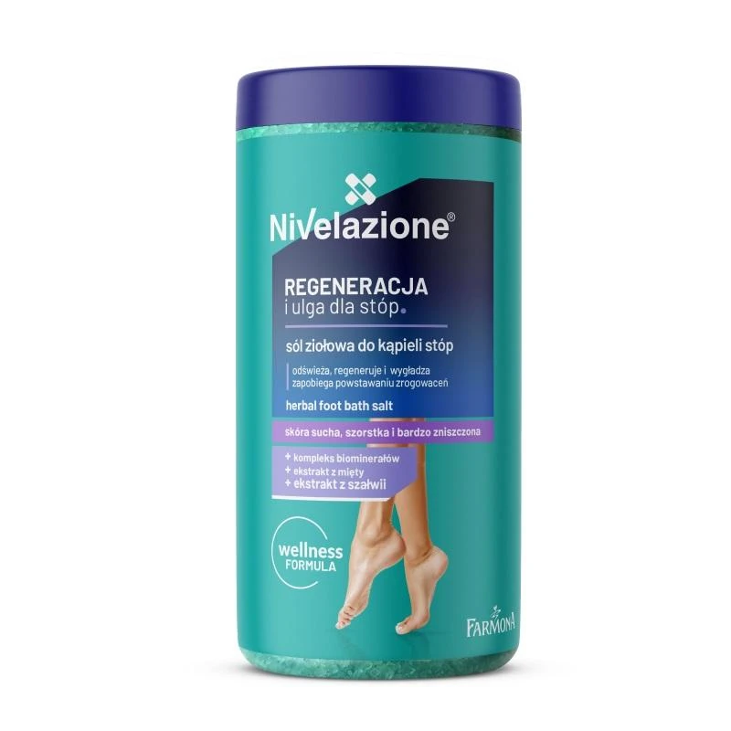 Farmona NIVELAZIONE atstatomoji vonios druska pėdoms su žolelėmis, 600 g