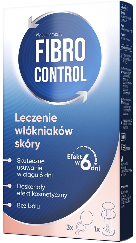 Fibrocontrol Vėžiukų šalinimo rinkinys 1 aplikatorius + 3 pleistrai