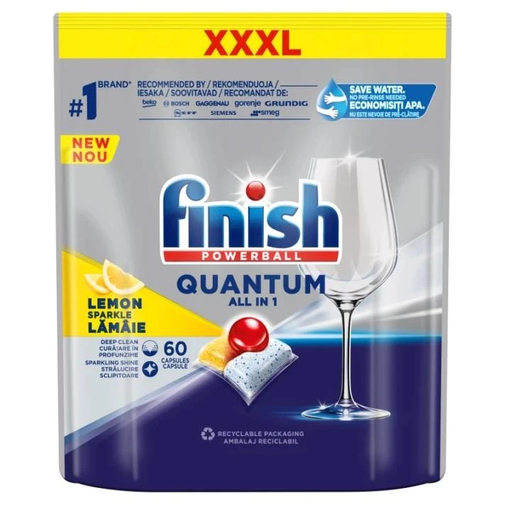 finish Calgonit BAIGTA Kapsułki Quantum All-in-1 60 citrinų