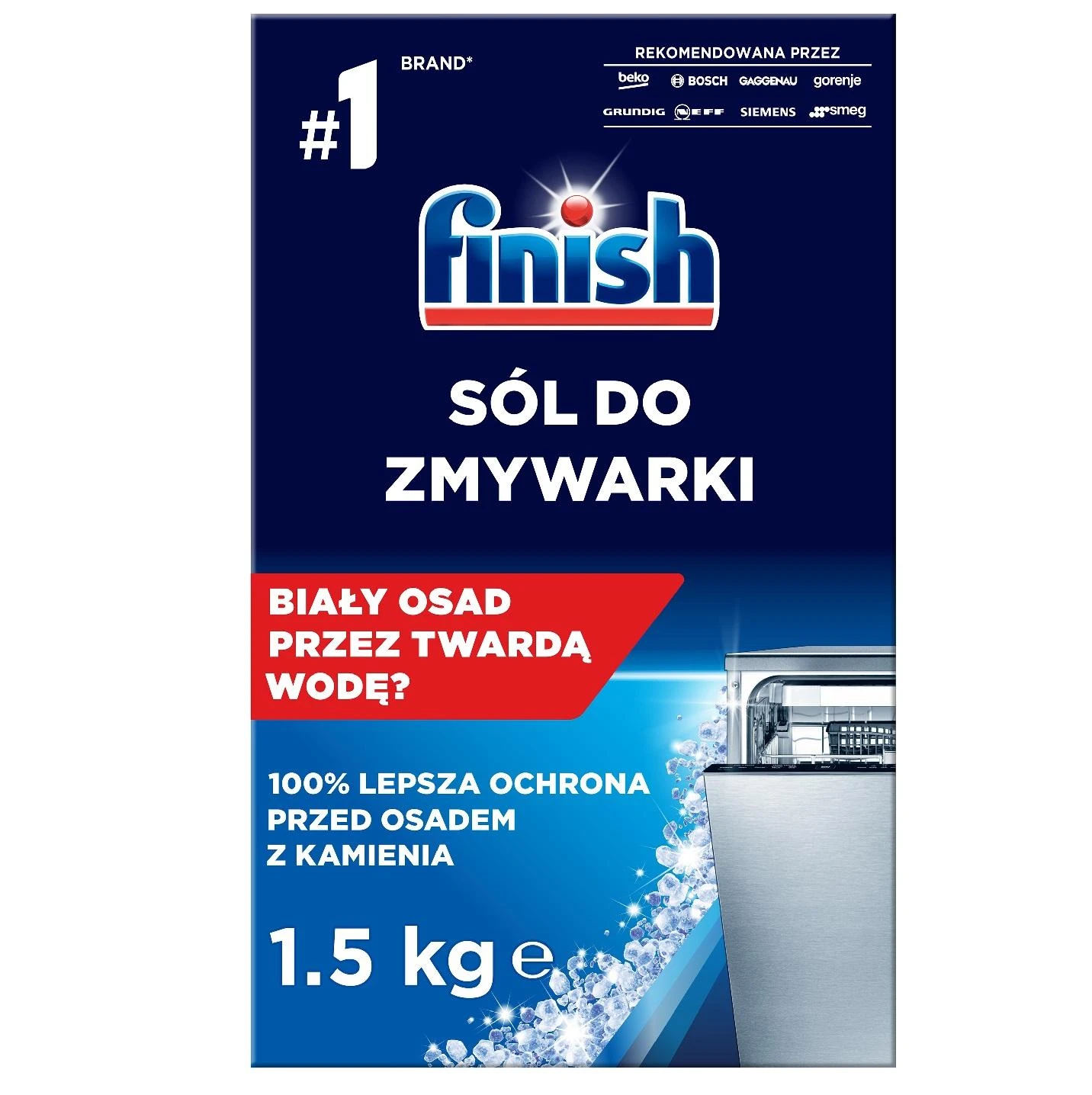 Druska indaplovėms FINISH, 1,5kg