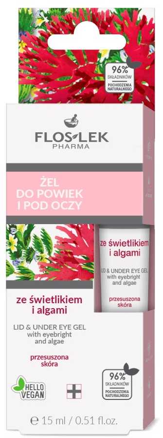 Floslek akių vokų ir akių geliai, 15 ml