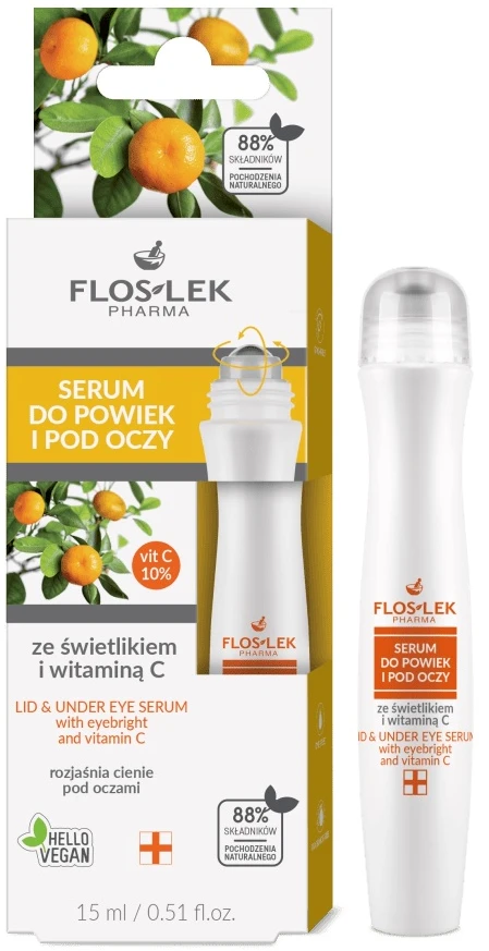 Floslek Akių vokų ir paakių kosmetika su stoglangiu, 15 ml