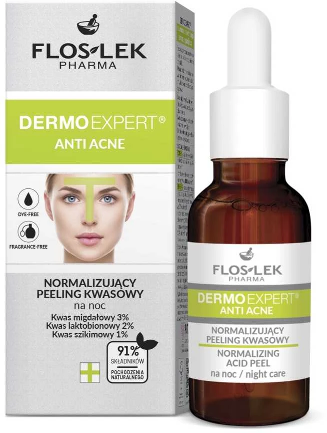 Floslek Dermo Expert - Peelingi Kwasowe, 30 ml
